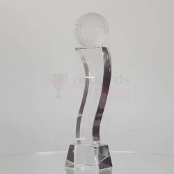 Rikaro Golf Champion - Hand made crystal 230mm