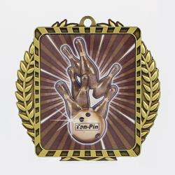 Lynx Wreath Tenpin Medal Gold
