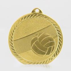 Chevron Volleyball Medal 50mm - Gold