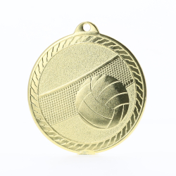 Chevron Volleyball Medal 50mm - Gold