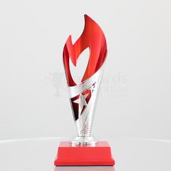 Flame Cup Red/Silver 220mm