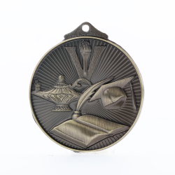 Embossed Knowledge Medal 52mm Gold 