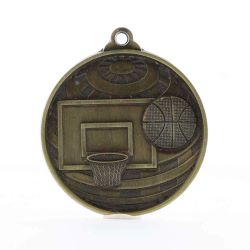 Global Basketball Medal 50mm Gold 