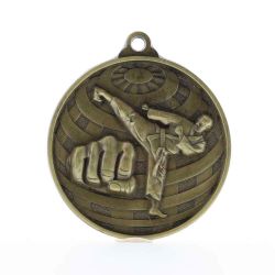 Global Martial Arts Medal 50mm Gold 