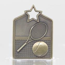 Shield Medal Tennis 60mm Gold 