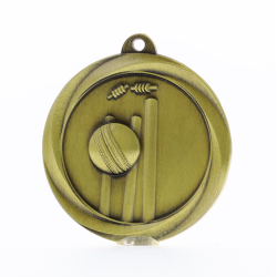 Econo Cricket Medal 50mm Gold