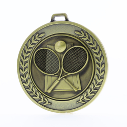 Heavyweight Tennis Medal 70mm Gold