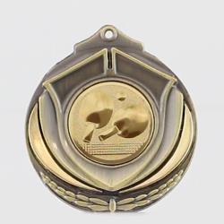 Two Tone Table Tennis Medal 50mm Gold
