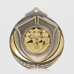 Two Tone Chess Medal 50mm Silver