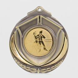 Two Tone Ballroom Medal 50mm Gold