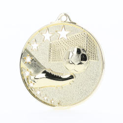 Star Soccer Medal 52mm Gold