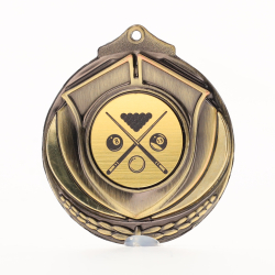 Two Tone Snooker Medal 50mm Gold