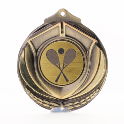 Two Tone Squash Medal 50mm Gold