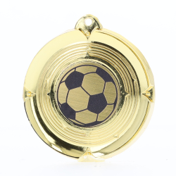 Deluxe Soccer Medal 50mm Gold