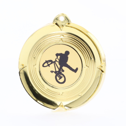 Deluxe BMX Medal 50mm Gold