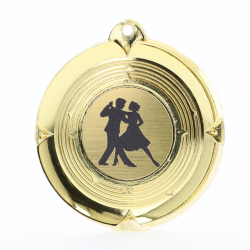 Deluxe Ballroom Dance Medal 50mm Gold