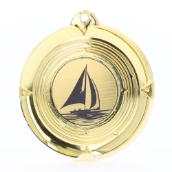 Deluxe Sailing Medal 50mm Gold
