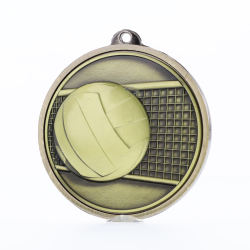 Triumph Volleyball Medal 50mm Gold