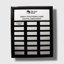 Assembly Plaque Classic Silver 325mm
