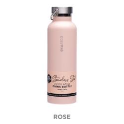 Ever Eco 750ml Insulated Drink Bottle - Rose