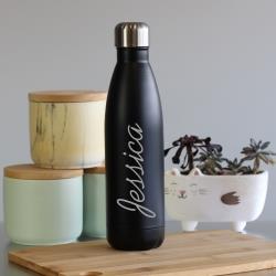 A&T INSULATED WATER BOTTLE 500ML - BLACK