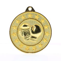 Boxing Starry Medal Gold 50mm