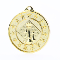 Chess Starry Medal Gold 50mm