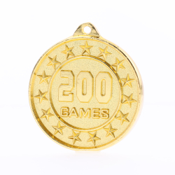 200 Games Starry Medal Gold 50mm