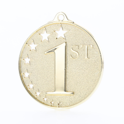 Star Medal First Place Gold 50mm