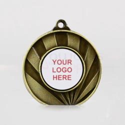 Sunrise Personalised Medal 50mm Gold