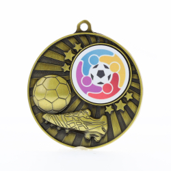 Impact Soccer Logo Medal Gold 50mm