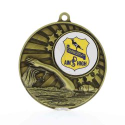 Impact Swimming Personalised Medal Gold 50mm
