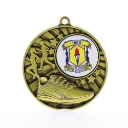 Impact Cross Country Personalised Medal Gold 50mm
