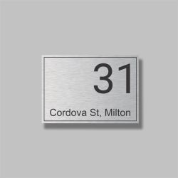 120x70mm Stainless Steel Plaque