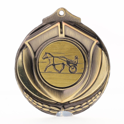 Two Tone Gold Medal 50mm - Trotting