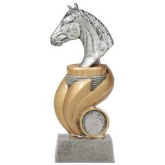 Horse On Flame Column 195mm Equestrian - AwardsAndTrophies.com.au