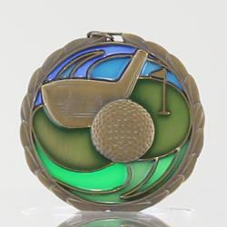 Stained Glass Golf Medal 64mm