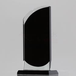 Black & Clear Glass Tower 180mm