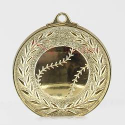 Wreath Baseball Medal 50mm Silver
