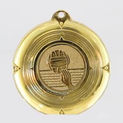 Deluxe Volleyball Medal 50mm Gold
