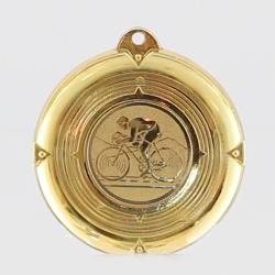Deluxe Road Cycling Medal 50mm Gold