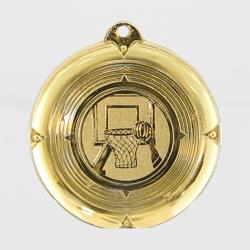Deluxe Basketball Medal 50mm Gold