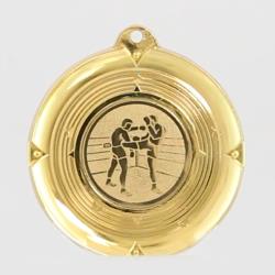 Deluxe Kickboxing Medal 50mm Gold