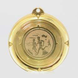 Deluxe Cross Country Medal 50mm Gold
