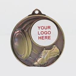 Swish Personalised Rugby Medal 50mm Gold