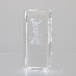 3D Golf Male Tall Crystal Block 120mm