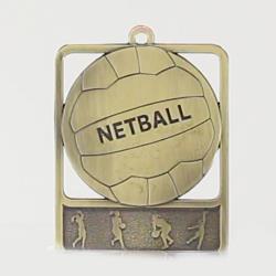 Silhouette Series Netball 60mm Gold
