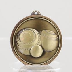 Triumph Lawn Bowls Medal 50mm Gold