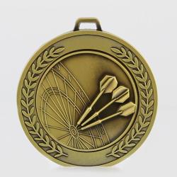 Heavyweight Darts Medal 70mm Gold
