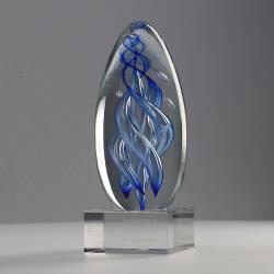Art Glass Swirl Dome 180mm